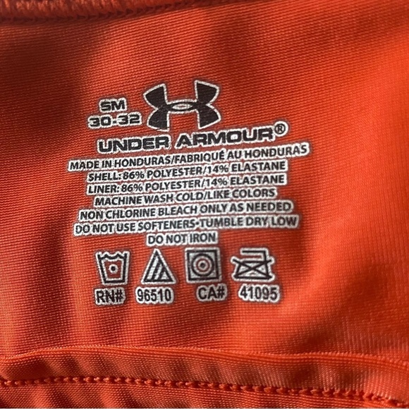 UNDER ARMOUR-ORANGE SPORTS BRA-SIZE SMALL - Picture 4 of 4
